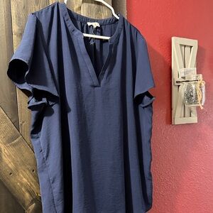 Maurices Women's Navy Blouse